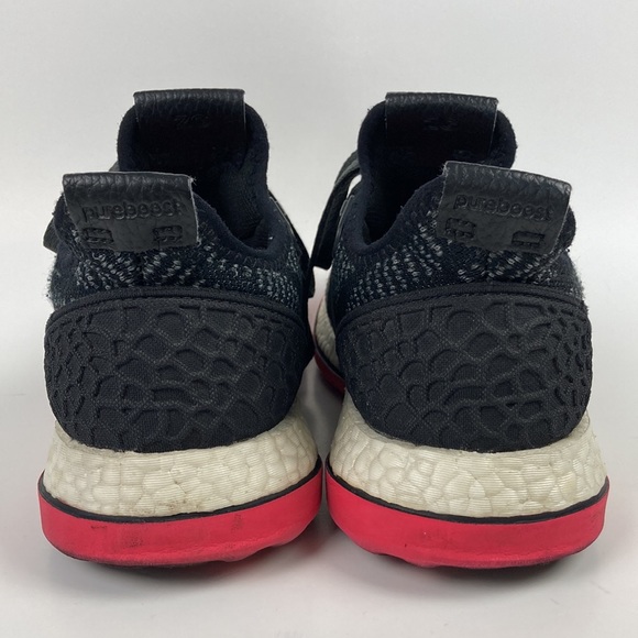 Adidas Pure Boost Black & Pink Running Shoe - Picture 4 of 15